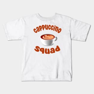 cappuccino squad Kids T-Shirt